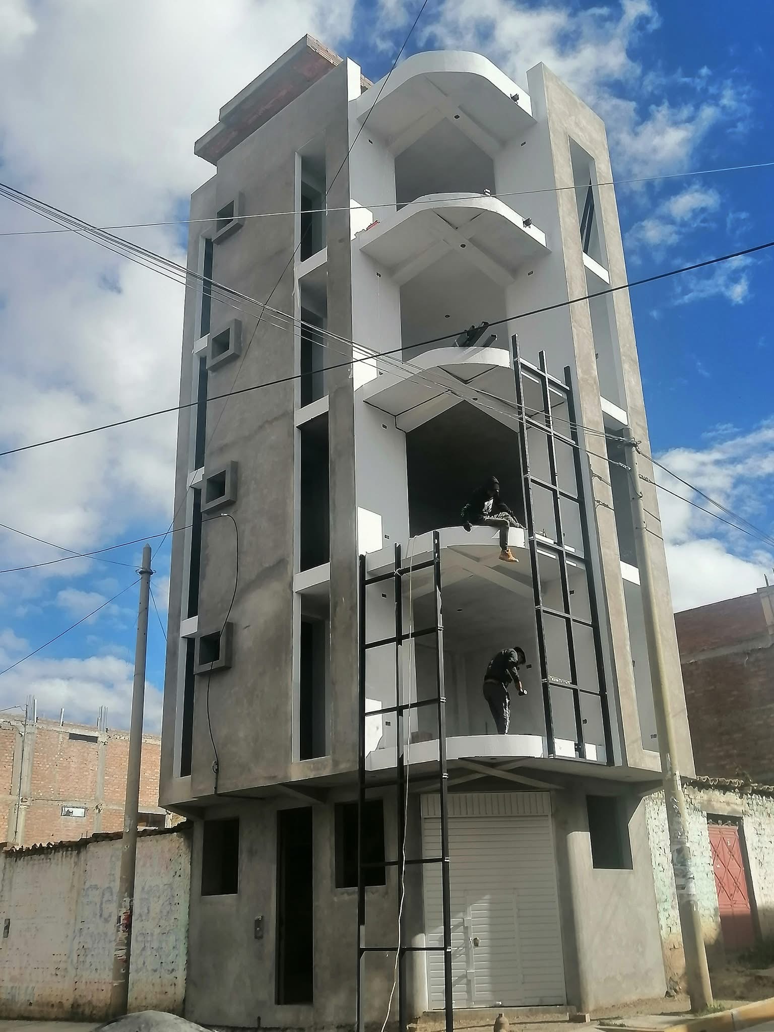 Antes: Estructura de fachada